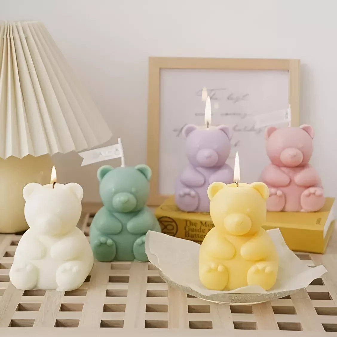 Molde Silicona Oso Teddy Grande Ideal Para Velas Y Souvenir