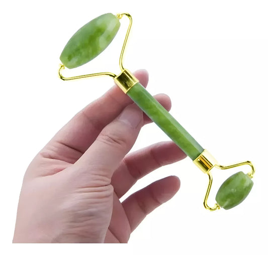 Masajeador Facial Rodillo Piedra de Jade Relajante