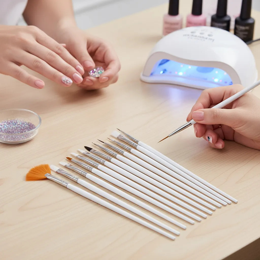 X15 Pinceles Para Decoracion De Uñas O Maquillaje Precision FEDE ADELANTE 05