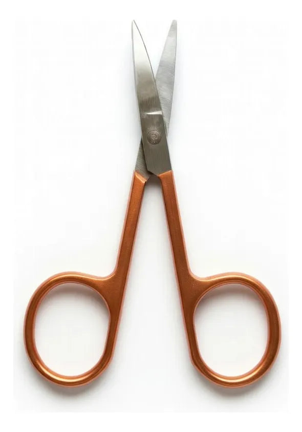 Tijera Recortadora Para Cejas Y Pestañas Con Curva