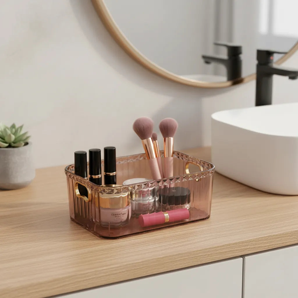 Organizador De Escritorio O Baños Para Cosméticos Shampoo
