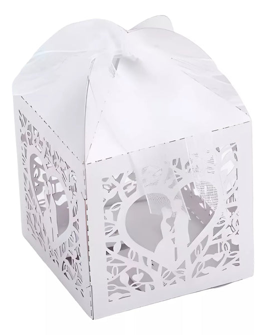 Cajita Boda 4x4x6cm Casamiento Souvenirs Setx10