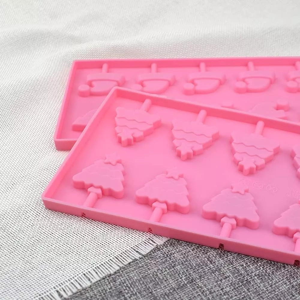 Molde Silicona Para Hacer Chupetines Pino Arbol Navidad