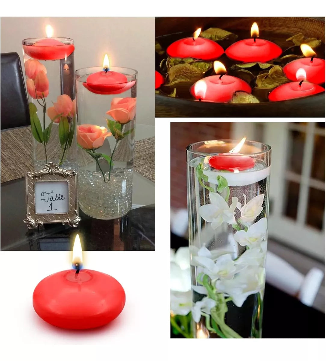 Velas Flotantes Rojas pack x 24 unidades – FEDAM IMPORT