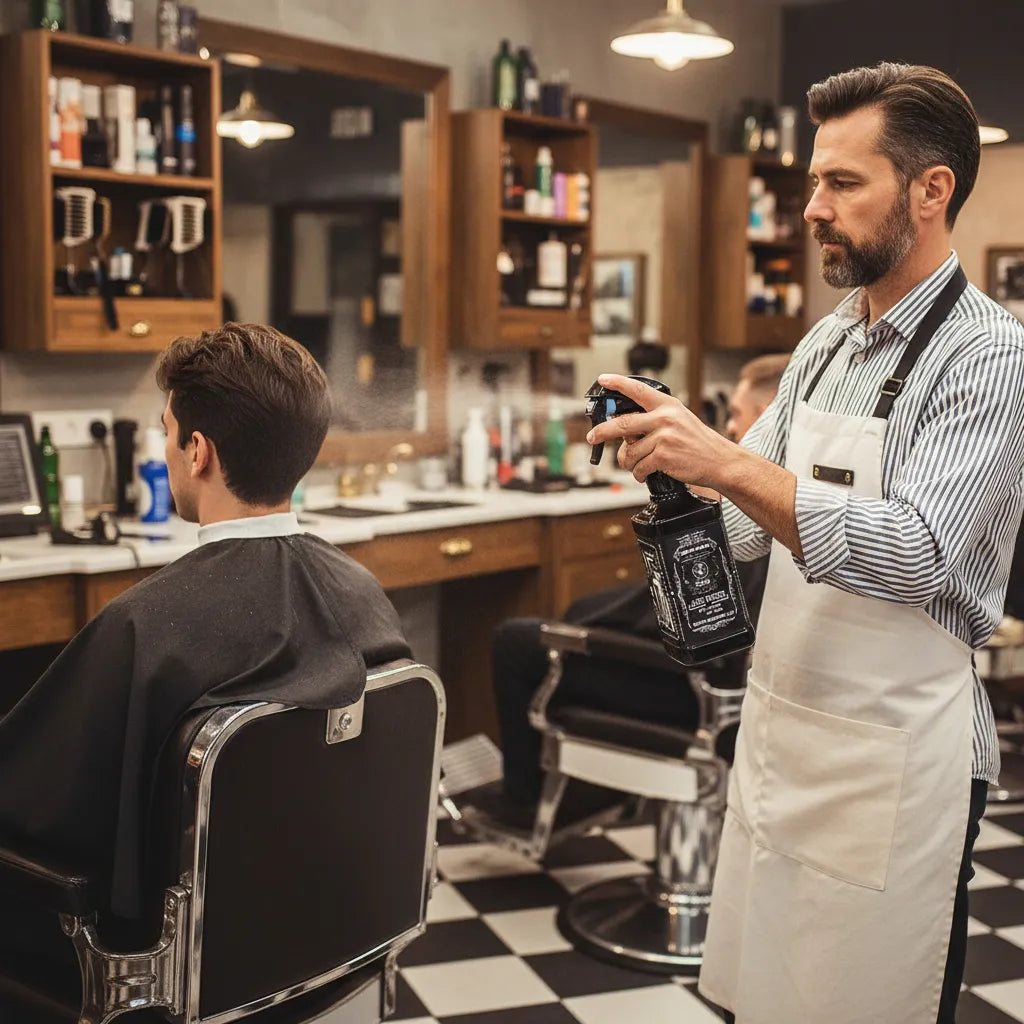 Botella Pulverizador Rociador Estilo Vintaje Barberia Insumo