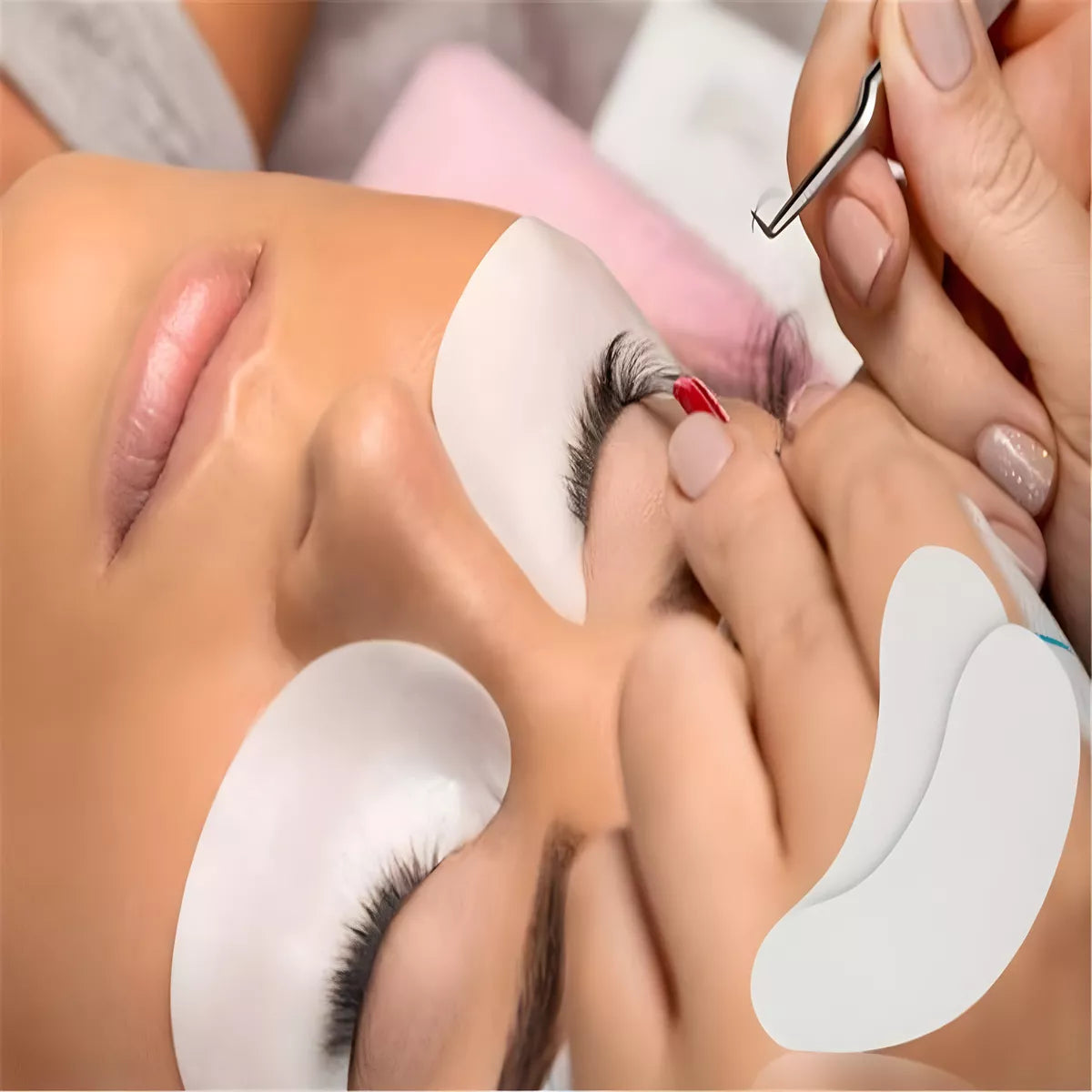 20 Parches Hidrogel De Colágeno Ojeras Colocacion Pestañas