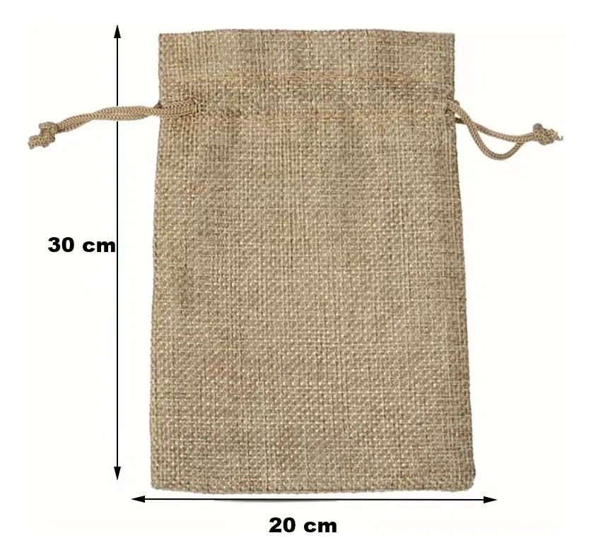 Bolsa Bolsita De Arpillera Para Souvenir 20x30cm 10un