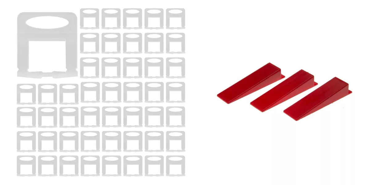 Cuña Para Clip Nivelador Cerámica Y Porcelanato + 100 Clips 1.0MM