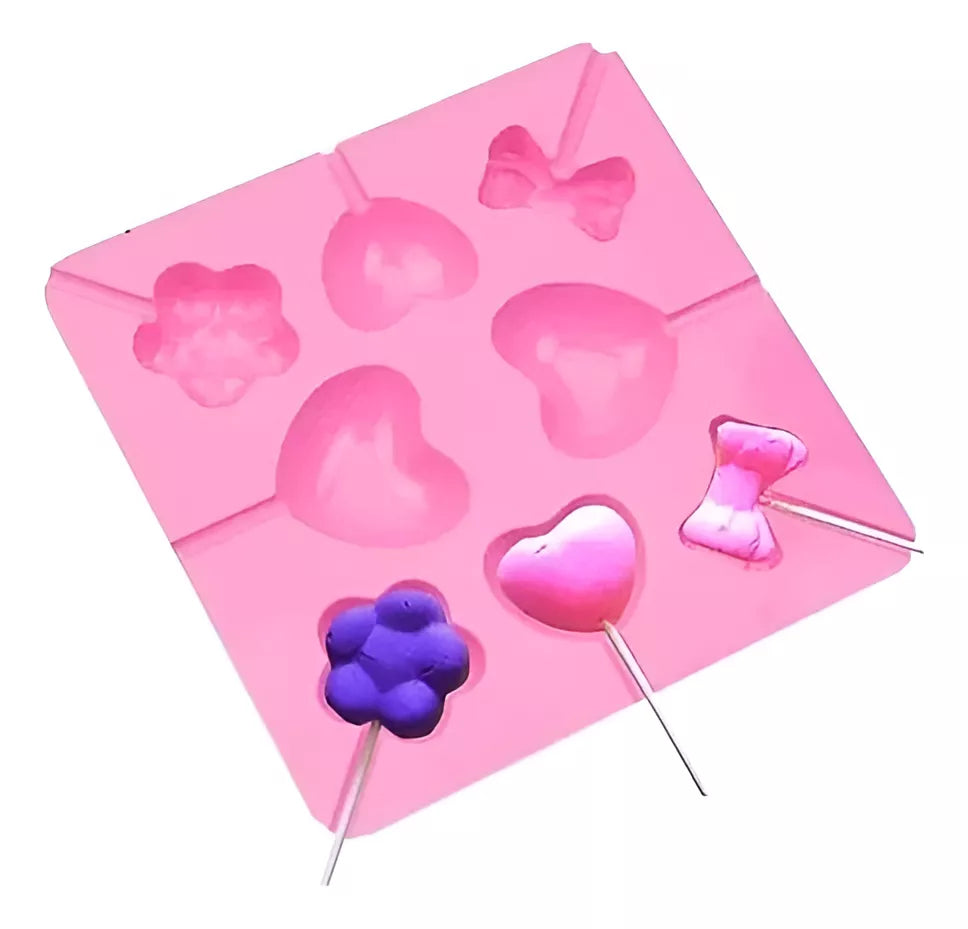 Molde Silicona Chupetin Paleta Decoracion Tortas Bombones