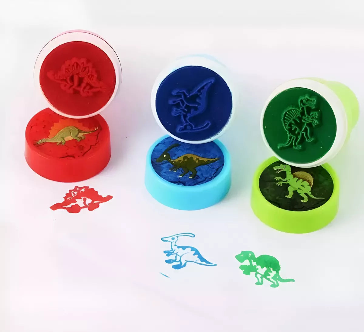 Sellos de Dinosaurios ideal Sorpresitas pack x 20 unidades