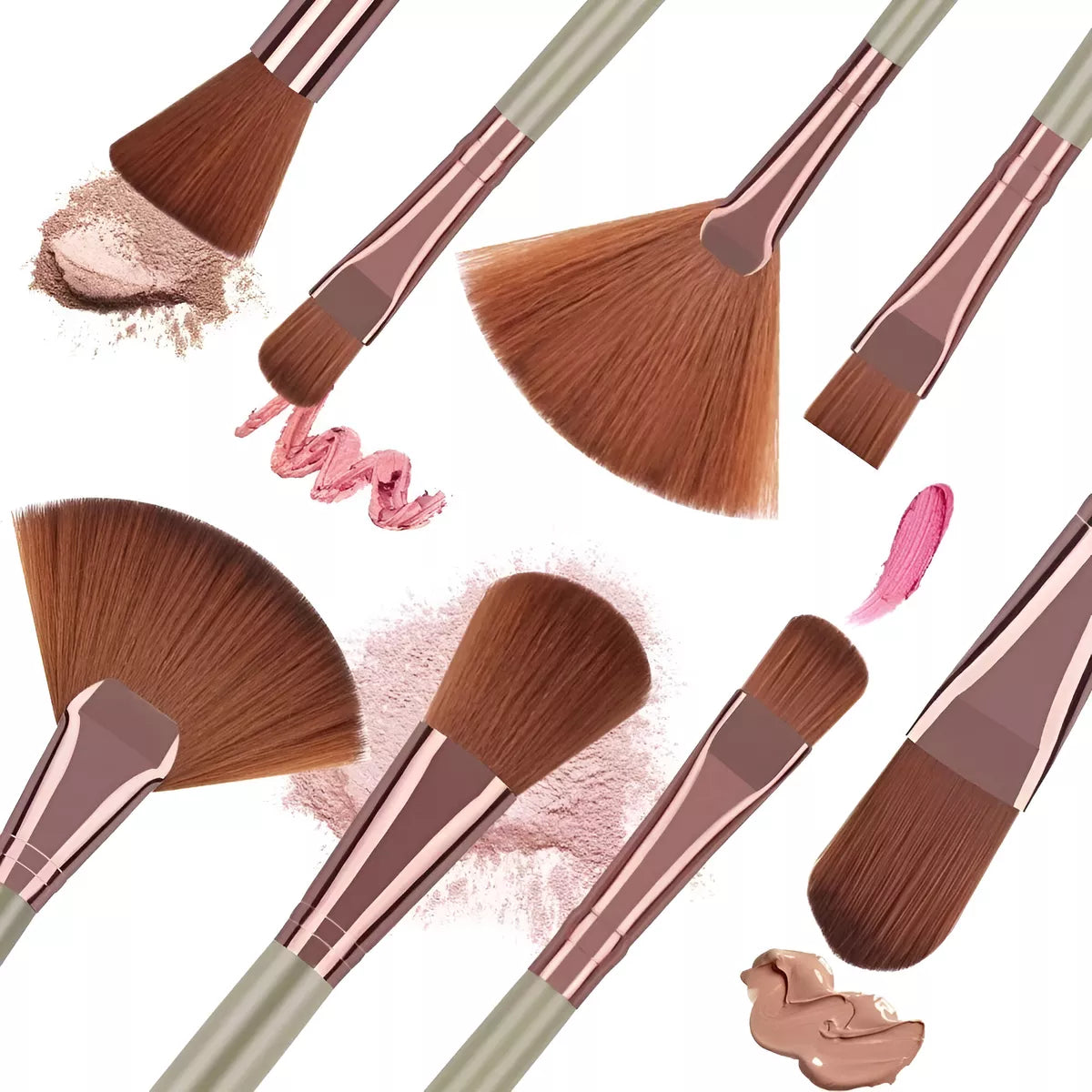 Set X22 Brochas De Maquillaje Pinceles Cepillos Rimmel