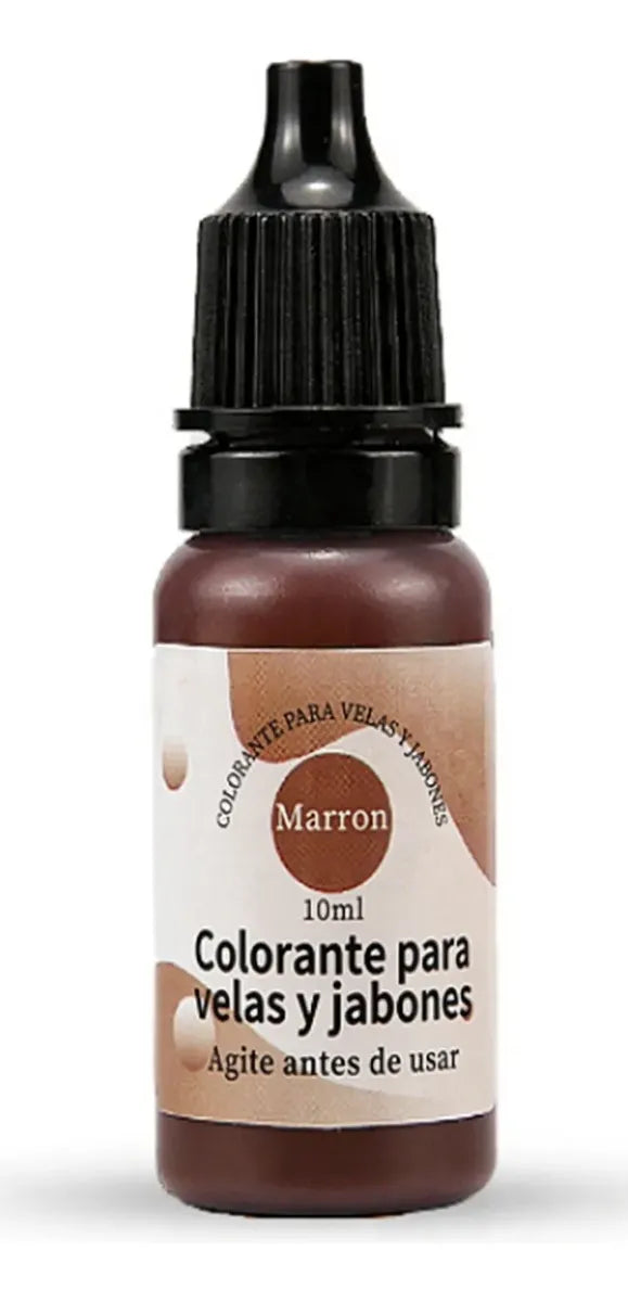Colorante Concentrado Velas Jabones Artesanales 10ml Marron