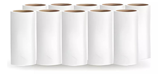 Repuesto Rodillo Adhesivo quita pelos pelusa pack x10 unidades