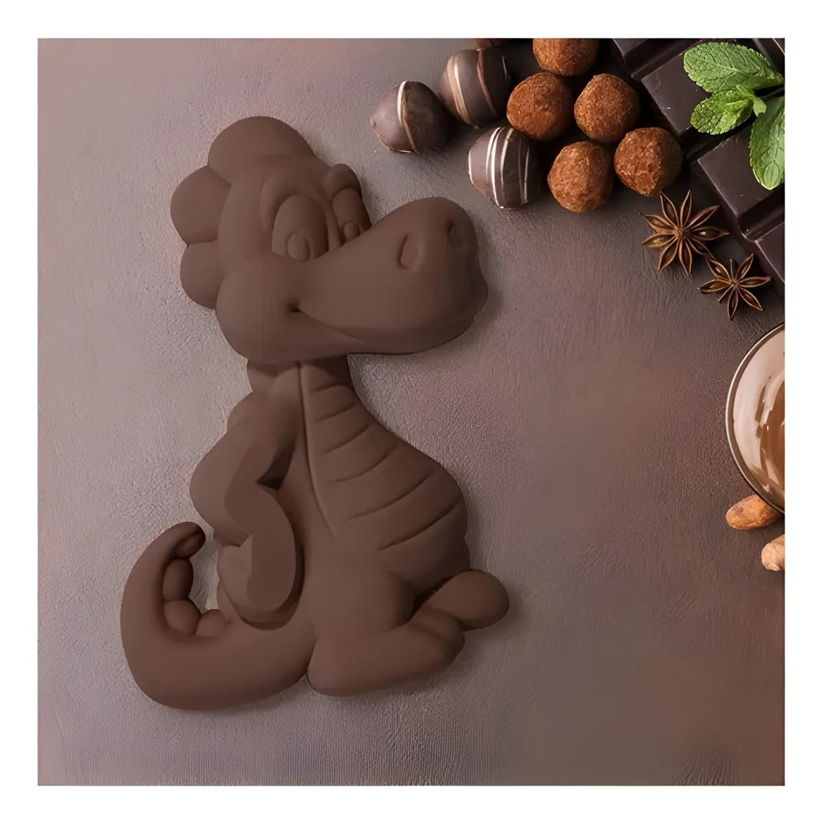 Molde Silicona Dinosaurio Ideal Tortas Cumpleaños Decoracion