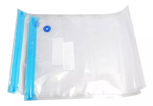 Bolsa Ziploc Cierre Hermetico Con Vacio Y Bomba 15un 26x34cm