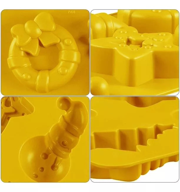 Molde De Silicona Navidad Antiadherente Para Hornear Arbol