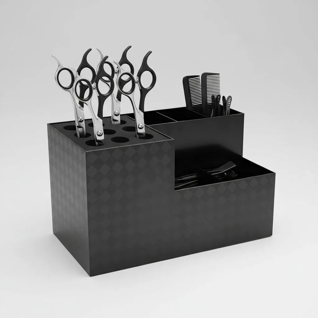 Caja Organizadora Para Tijeras De Barbero O Peluqueria