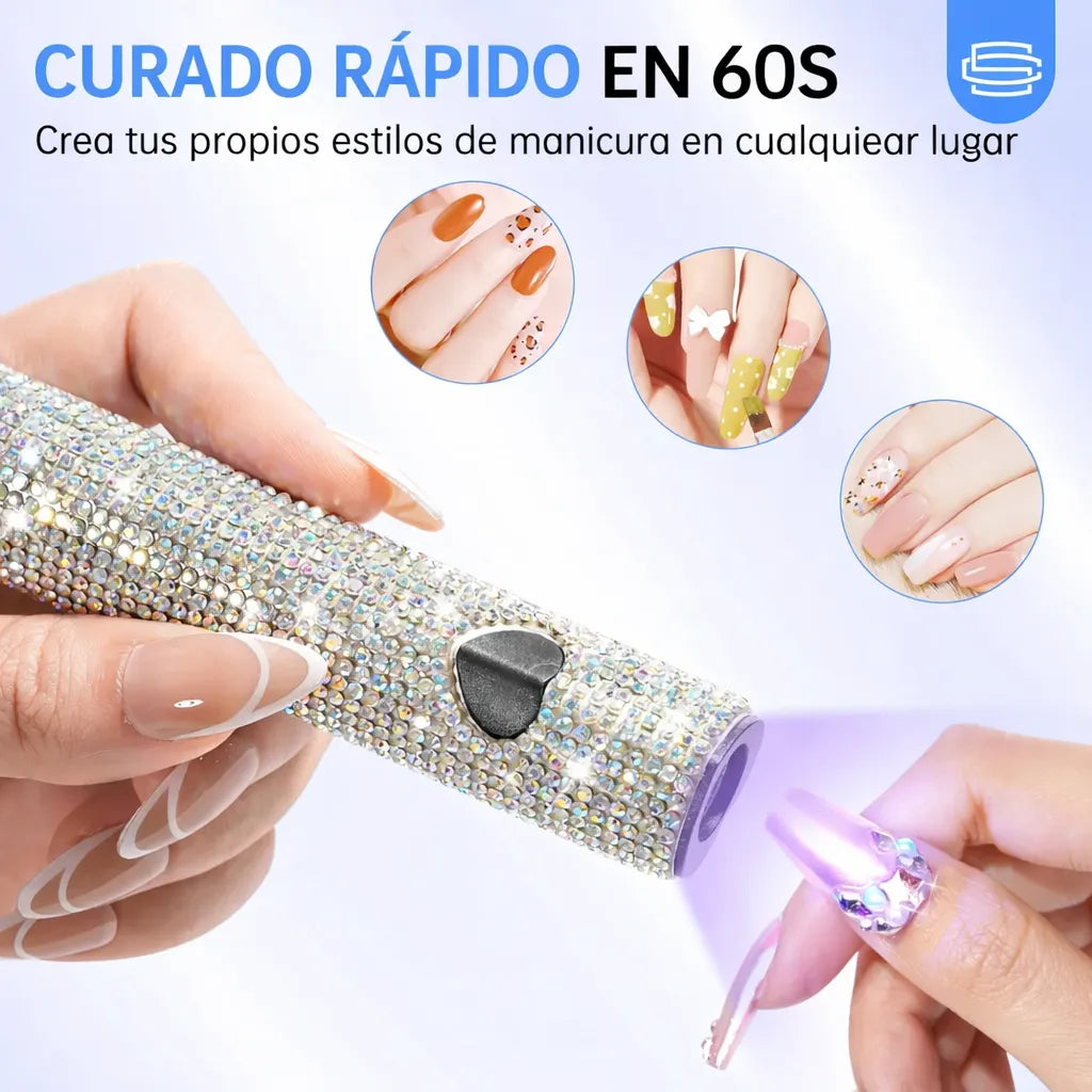 Luz Uv Portátil Para Uñas De Gel Secado Rápido Recargable fede adelan 03