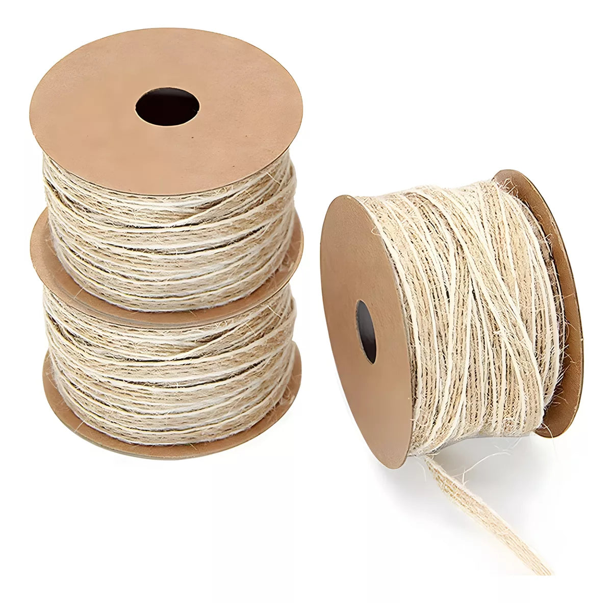 Rollos De Cinta Yute Natural 1.0cm 10m Arpillera Artesanias