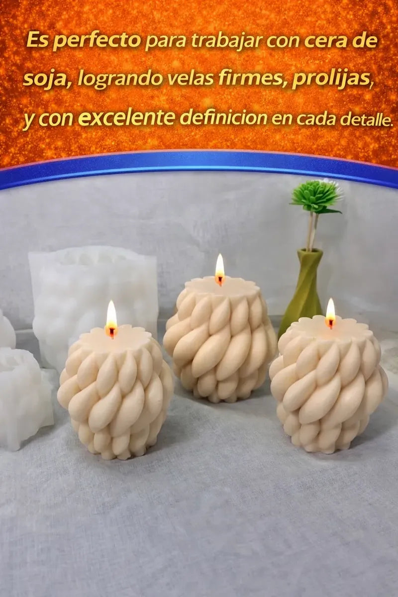 Molde Silicona Nudo Gotal Velas Cera De Soja Artesanales R-067