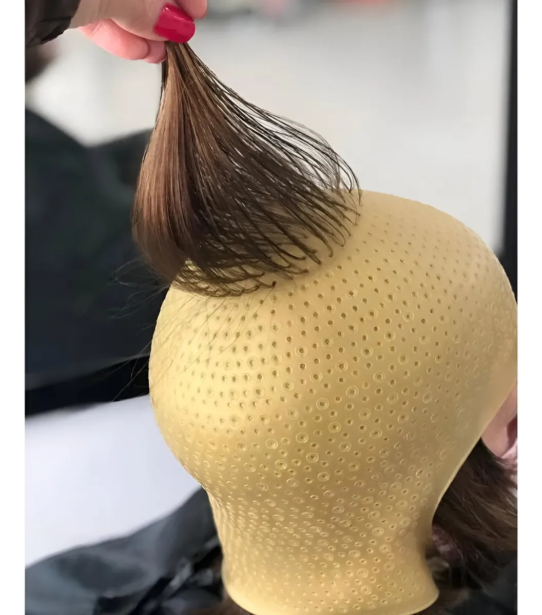 Gorra Profesional De Silicona Para Mechas Ideal Peluqueria fede adelante 09