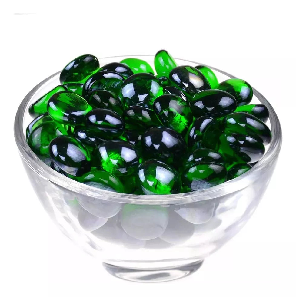 Gemas De Vidrio Para Decorar Decoracion Centros De Mesa 500g VERDES