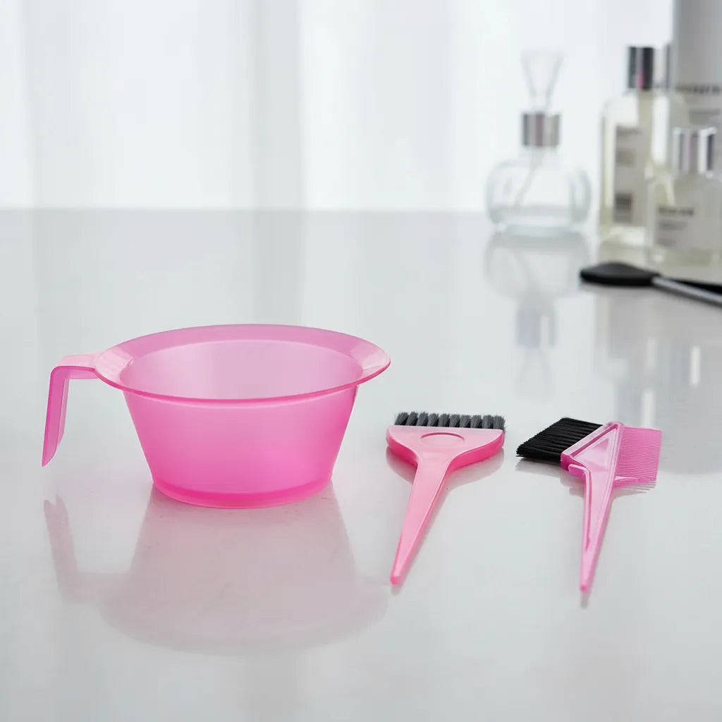 Kit profesional para teñir cabello 3un brocha peine cuenco FEDE 13