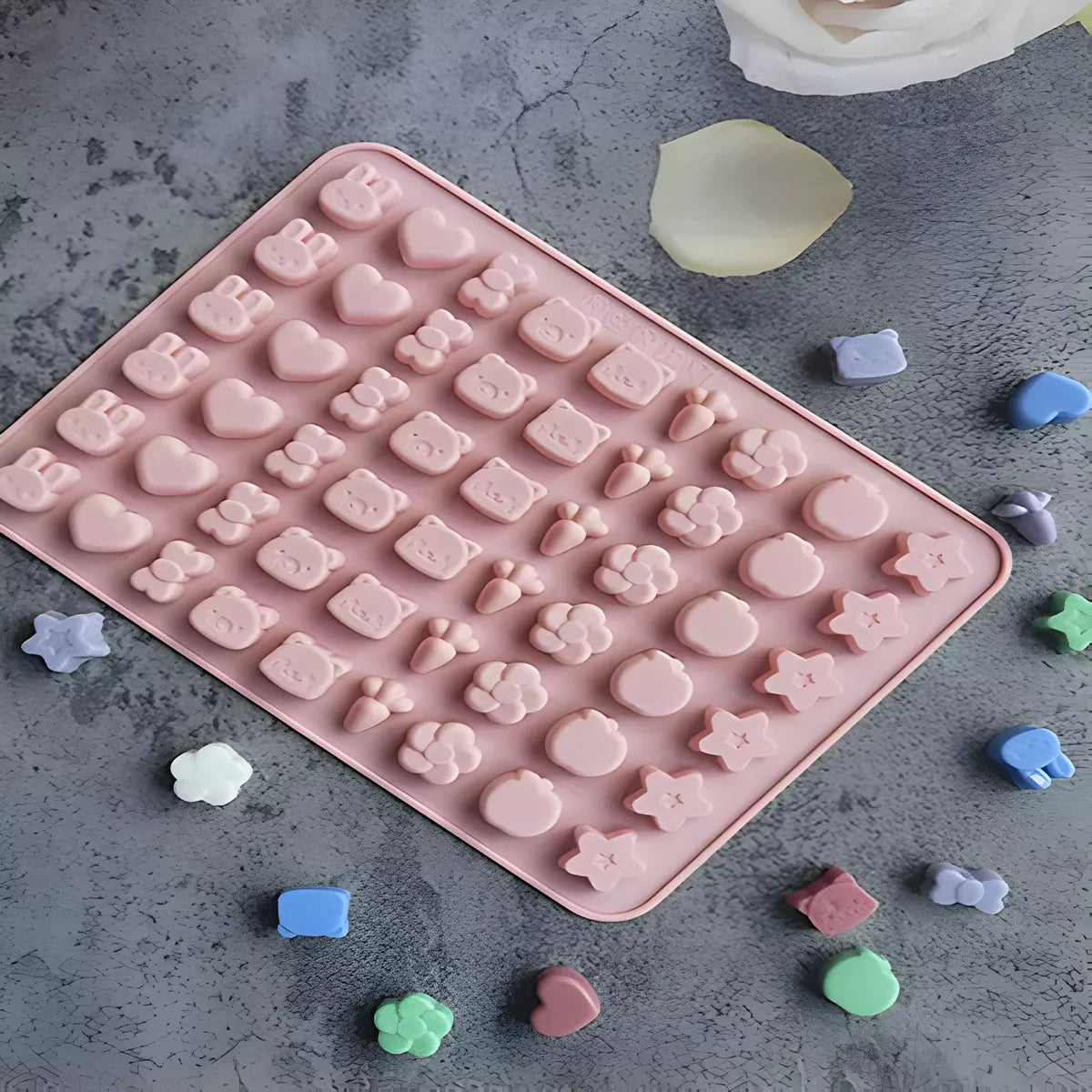 Molde Silicona Gomitas Ositos Estrellitas Antiadherente