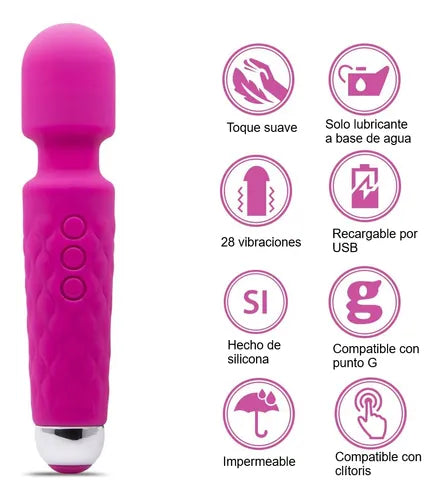 Vibradora Consolador Anal Vaginal Recargable Silencioso FEDE ADELANTE 02