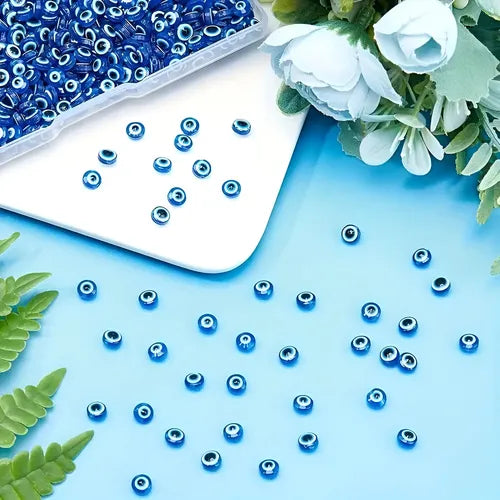 Ojo Turco Para Pulseras Collares Y Cadenas 50u 6x4mm
