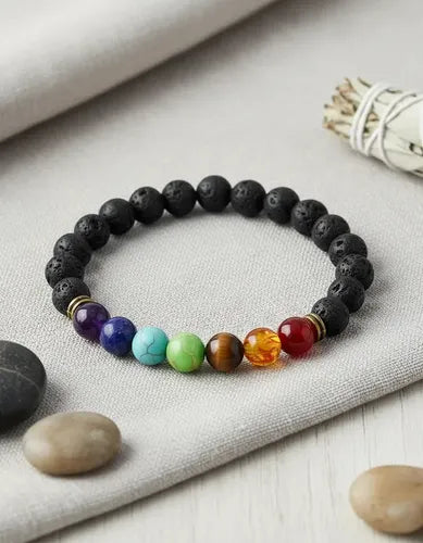 Pulsera 7 Chakras Original Natural Pack X10un
