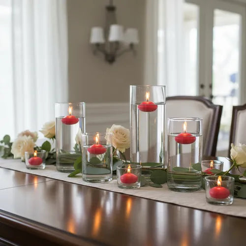 Velas Flotantes Rojas pack x 24 unidades