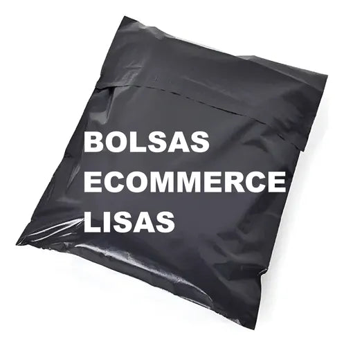 Bolsas Adhesivas Grandes Envios 38x52 Lisas Negras Ecommerce 100 unidades