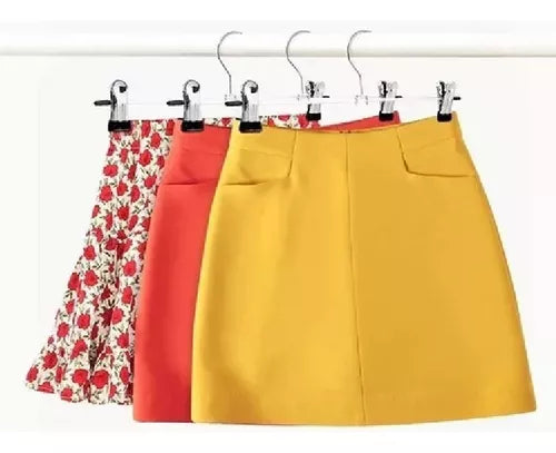 Perchas Con Broches Pollera Pantalon Premium Pack X50un