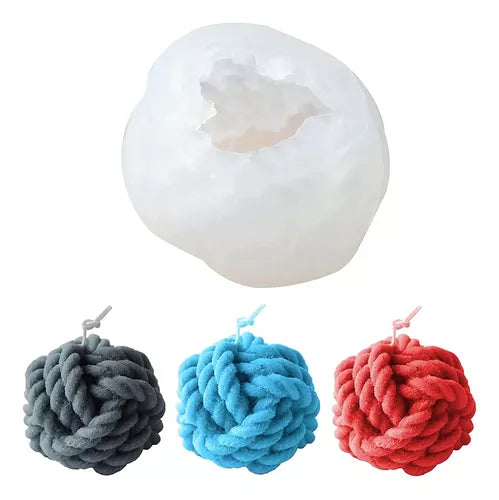 Molde De Silicona Con Forma De Nudos Para Hacer Velas