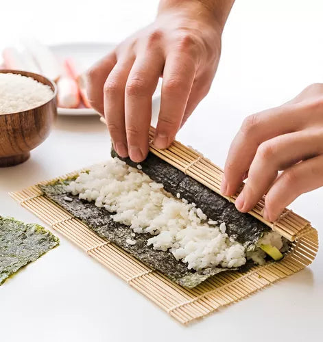 Estirillas Bambu Bamboo Para Preparar Sushi 27x27cm