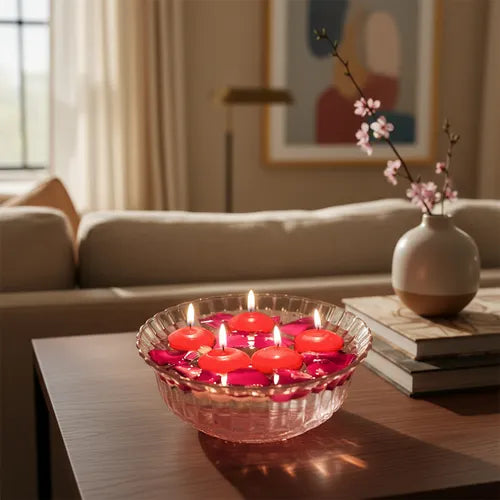 Velas Flotantes Rojas pack x 24 unidades