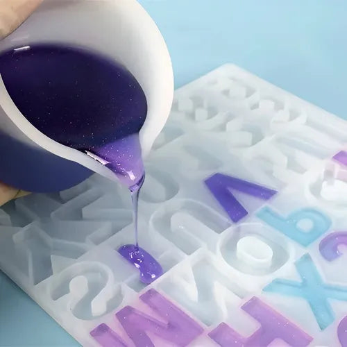 Set X2 Vaso De Silicona Taza Medidora 50ml Para Resina Epoxi