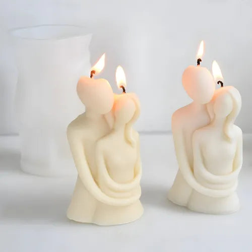Molde Mujer Hombre Abrazados Pareja Ideal Velas Cera De Soja R-O54