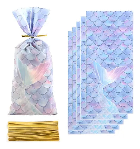 Pack 10 Bolsas Sorpresitas Sirenas Ideal Souvenir Fiestas