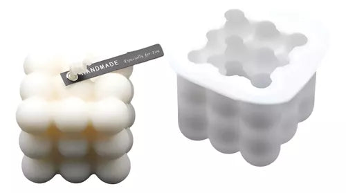 Molde De Silicona Velas Cera De Soja O Aromaterapia Burbujas
