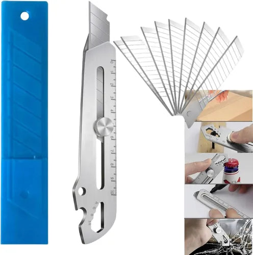 Trincheta Metalica Profesional Multifunsion + 10 Repuestos