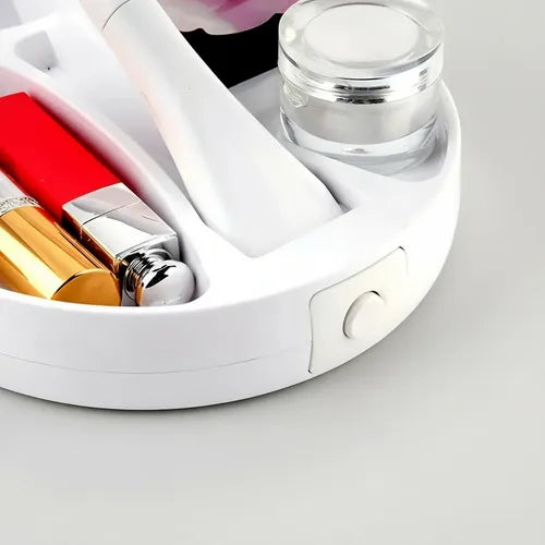 Espejo De Maquillaje Con Luz Led Plegable Con Aumento De X10 FEDE-018