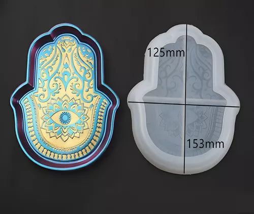 Molde De Jamsa Hamsa Mano De Fatima Silicona Antiadherente