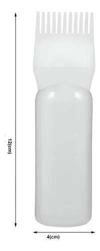 Botella Aplicadora De Shampo Tinta Cabello Con Peine 160ml FEDE-010