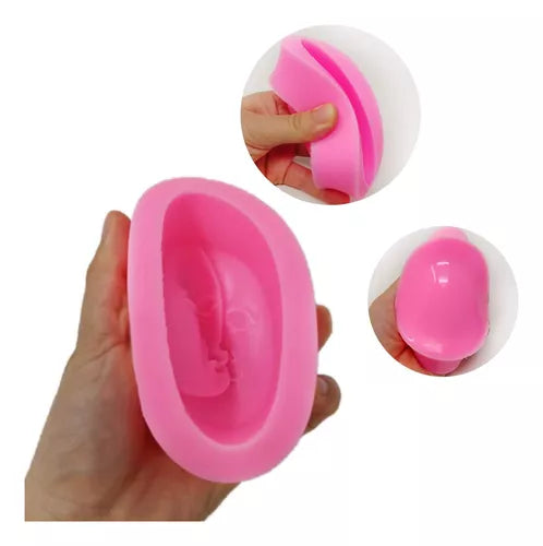 Molde Silicona Forma Vela Sol Y Luna Ideal Velas Aromaticas R-035