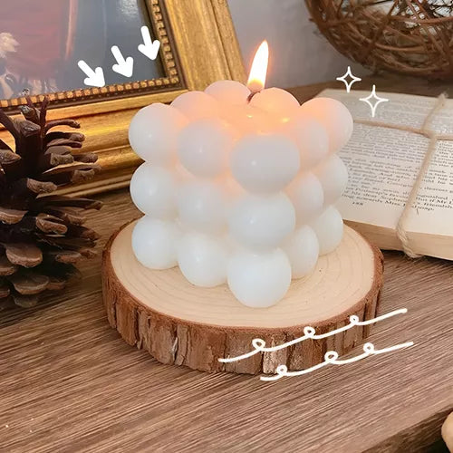 Molde De Silicona Velas Cera De Soja O Aromaterapia Burbujas