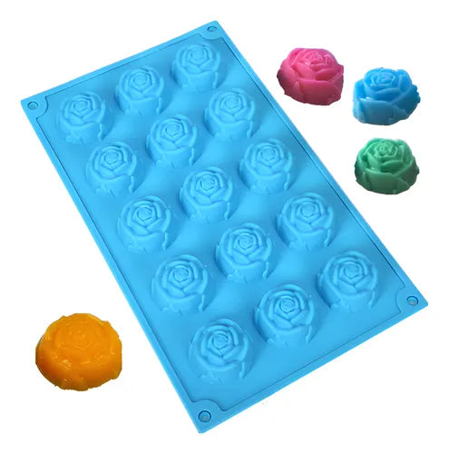 Molde Silicona Flor Ideal Velas Artesanales Tortas Bombones