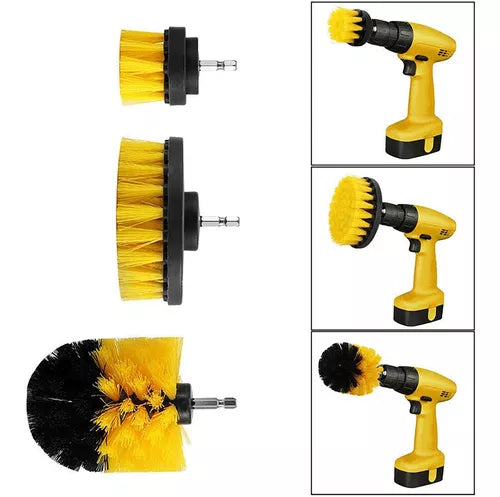 Cepillos Para Taladro Atornilladora Higiene Calidad Color Amarillo