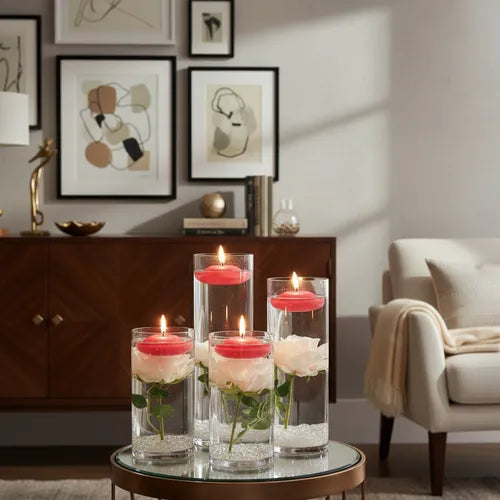 Velas Flotantes Rojas pack x 24 unidades